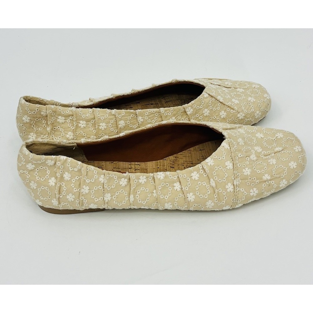 Korks Kork Ease Palmer Casual Slip On Ballet Flats Size 9.5 Embroidered Fabric